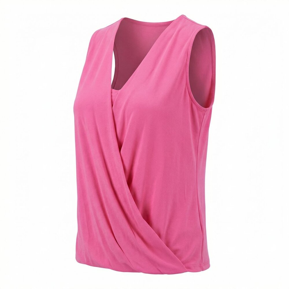 Karen Kane Layered Drape Front Top Blouse Women’s